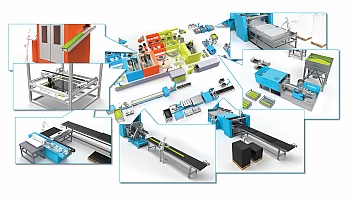 Turnkey production plants for manufacturing plastic solar collectors