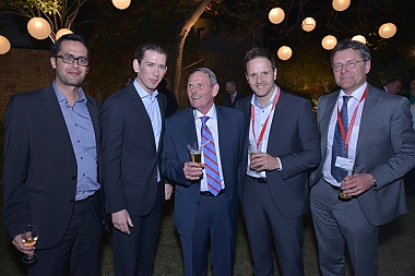 Business delegation with Austrian foreign minister on a visit to India